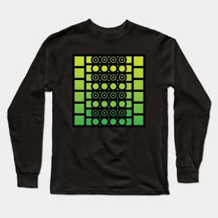 “Dimensional Alignment” - V.6 Green - (Geometric Art) (Dimensions) - Doc Labs Long Sleeve T-Shirt